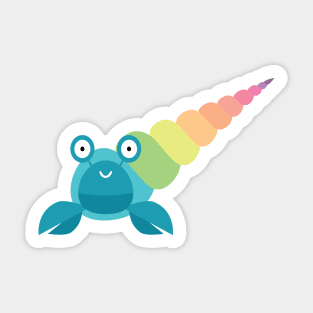 Rainbow hermit crab Sticker